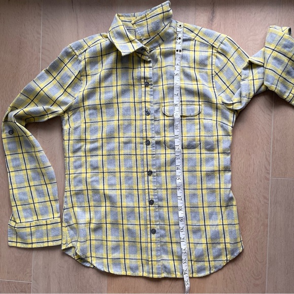 💗 Lark & Wolff Yellow Plaid Shirt - Picture 9 of 9